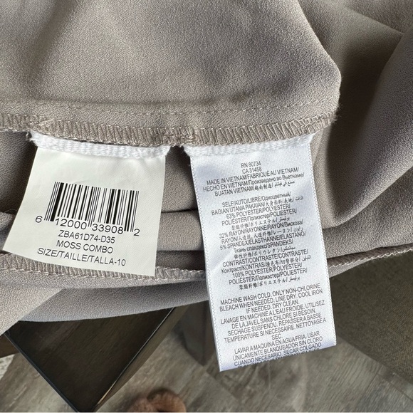 BCBGMAXAZRIA MOSS COMBO MIRYAM SLEEVELESS DRESS ZBA61D74/M618A - Picture 10 of 11